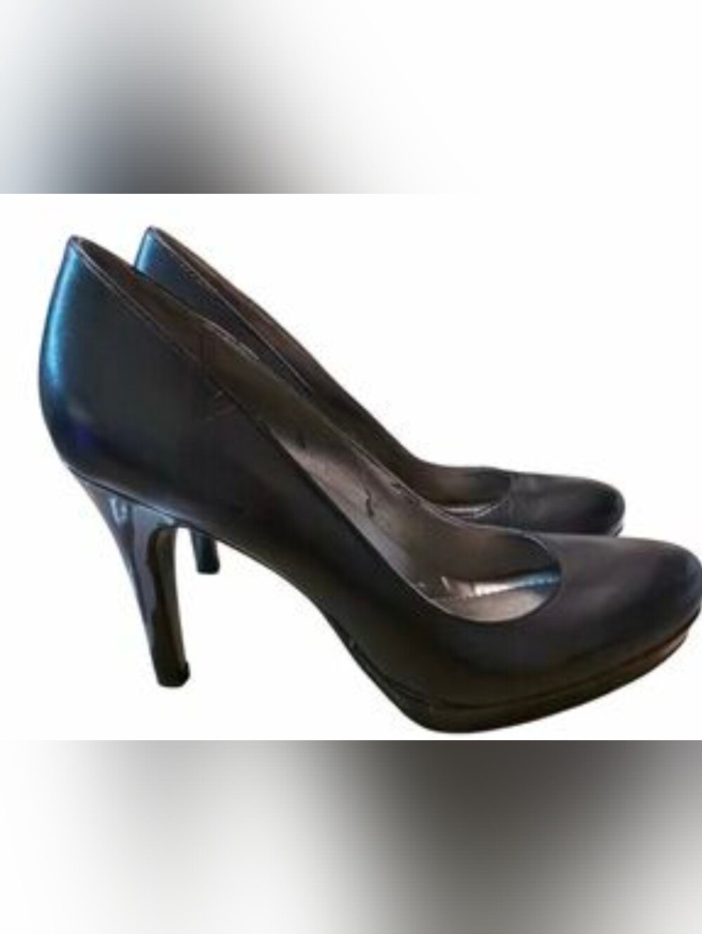 Bandolino Women's Black Leather Pump 4" Heels Classic Boflexible Size 6 - Picture 4 of 16